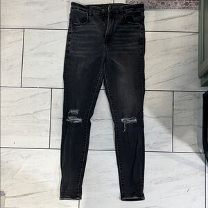 AEO Smoke Gray Highest Rise Jegging